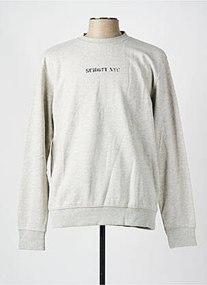 Sweat-shirt col rond gris SCHOTT homme