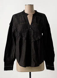 Blouse col v noir ATELIER REVE femme