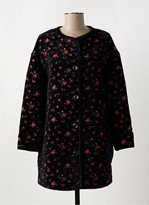 Veste casual col rond noir THE KORNER femme