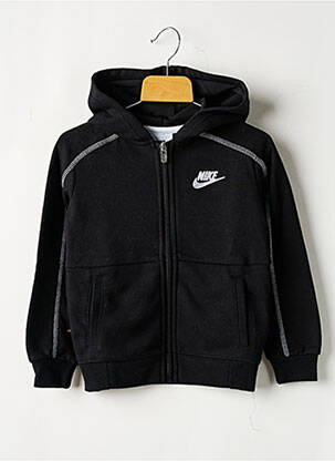 Veste casual col col montant noir NIKE garçon