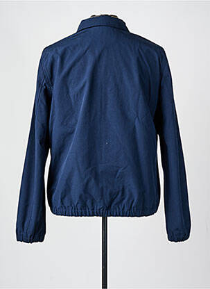 Blouson col col montant bleu SCHOTT homme
