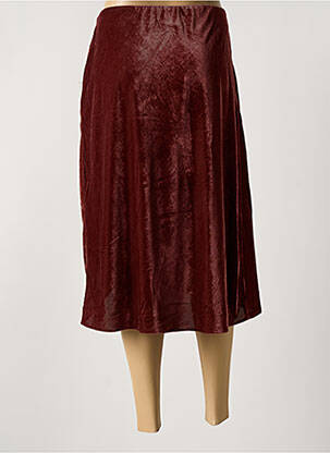 Jupe mi-longue rouge SEE U SOON femme
