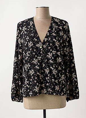 Blouse col v noir I.CODE (By IKKS) femme