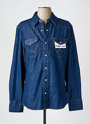 Chemise manches longues bleu WRANGLER pour homme seconde vue