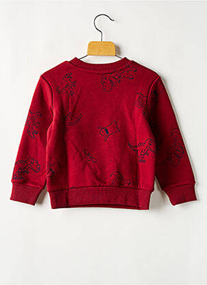 Sweat-shirt col rond rouge TAPE À L'OEIL garçon
