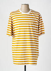 T-shirt jaune SELECTED pour homme seconde vue