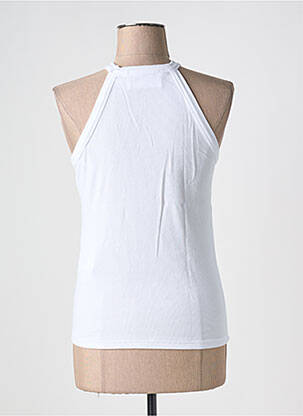 Débardeur col rond blanc SELECTED femme