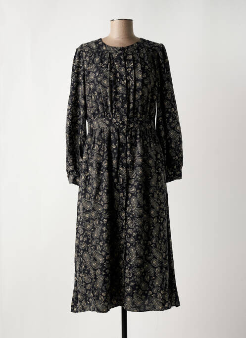 Robe mi-longue noir THE KORNER pour femme