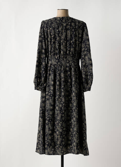 Robe mi-longue noir THE KORNER pour femme