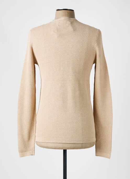 Pull col rond beige ONLY & SONS homme
