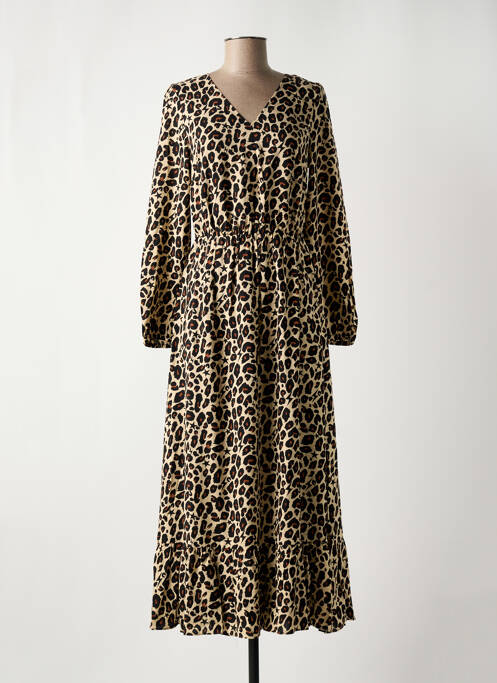 Robe longue marron IKKS pour femme