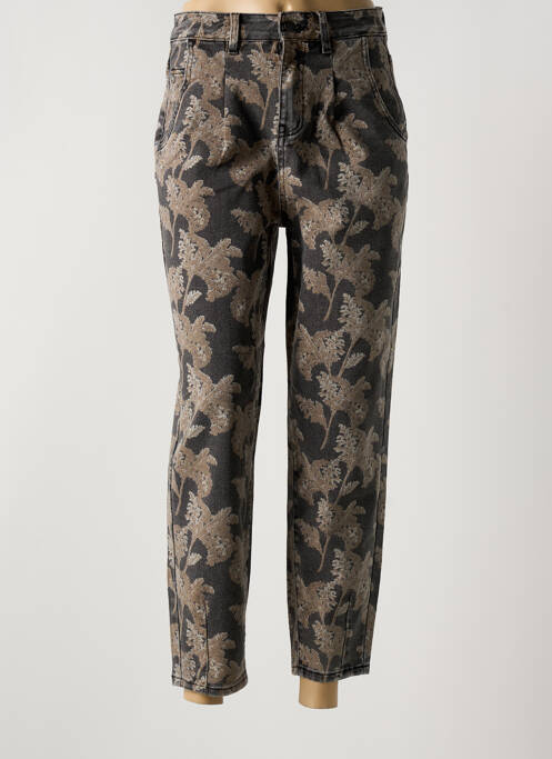 Jeans coupe slim noir OBJECT pour femme