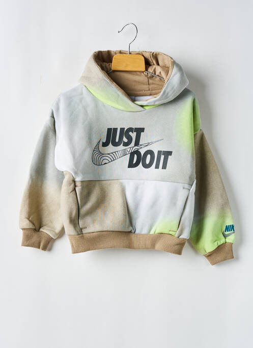 Sweat-shirt à capuche vert NIKE pour garçon