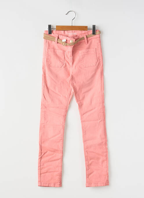 Pantalon slim rose TAPE À L'OEIL pour fille