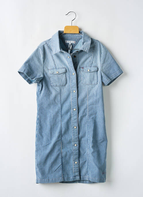 Robe courte bleu TOMMY HILFIGER pour fille