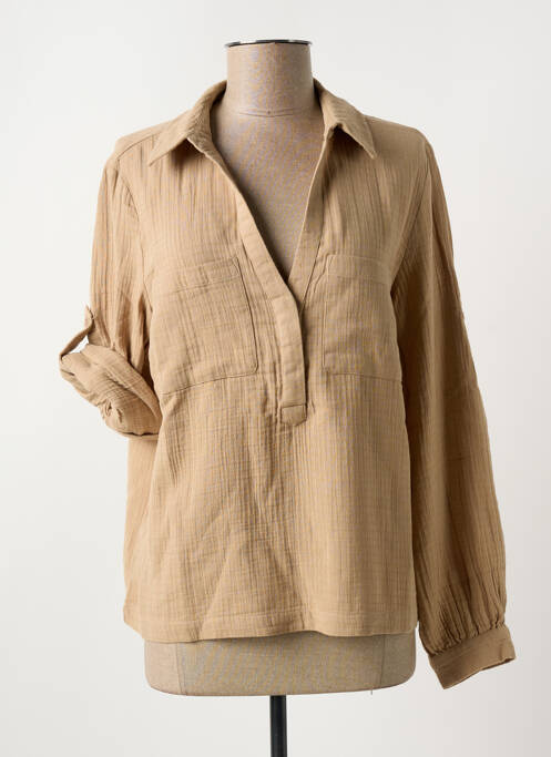 Blouse beige VILA pour femme