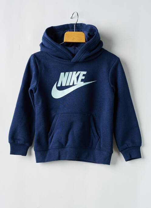 Sweat-shirt à capuche bleu NIKE pour garçon