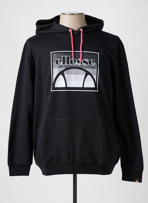 Sweat-shirt à capuche noir ELLESSE pour homme