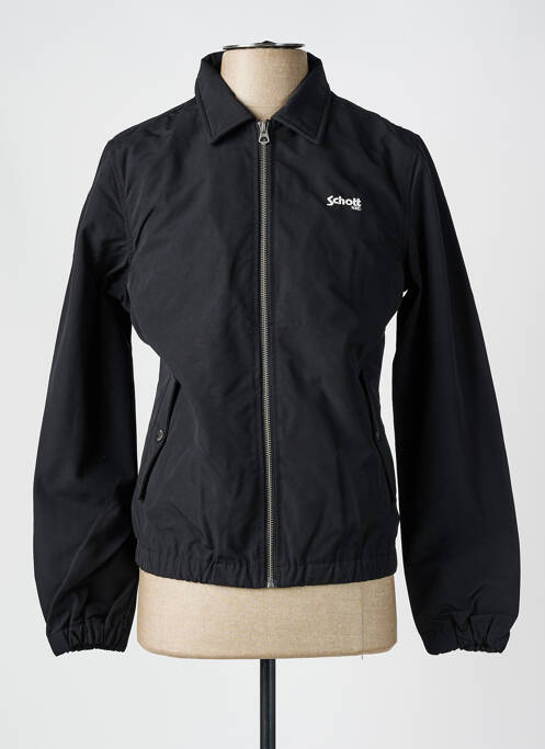 Blouson noir SCHOTT pour homme