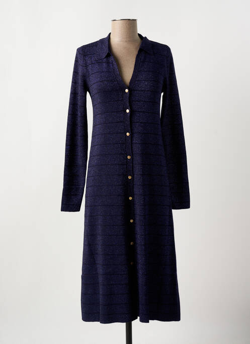 Robe mi-longue bleu OBJECT pour femme