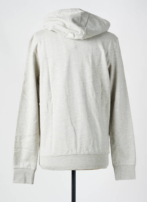 Sweat-shirt à capuche gris SCHOTT pour homme