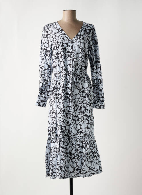 Robe mi-longue bleu MOSS COPENHAGEN pour femme