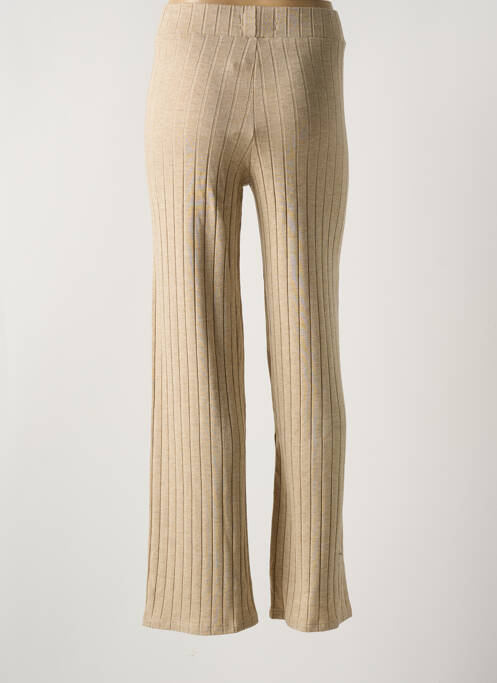 Pantalon droit beige THINKING MU pour femme