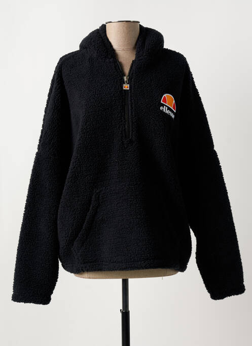 Sweat-shirt à capuche noir ELLESSE pour femme