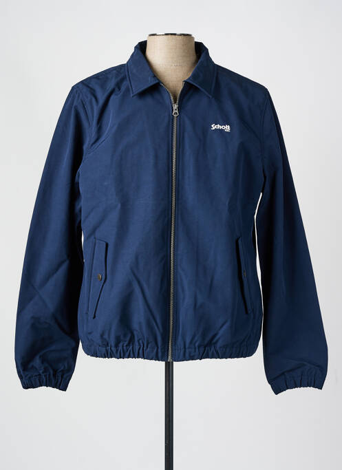 Blouson bleu SCHOTT pour homme