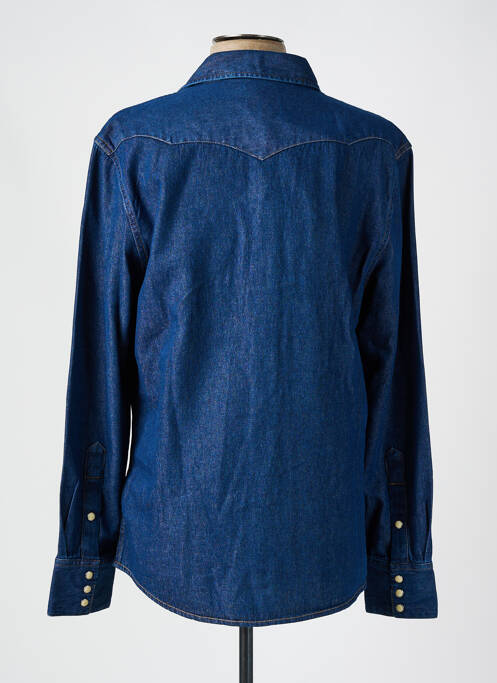 Chemise manches longues bleu WRANGLER pour homme