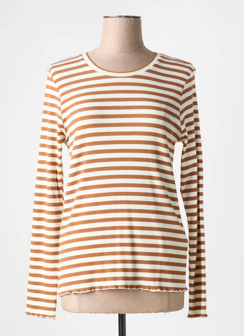 T-shirt marron SELECTED pour femme