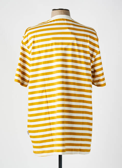 T-shirt jaune SELECTED pour homme