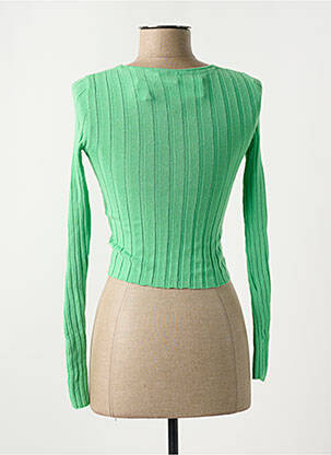 Pull col rond vert NOISY MAY femme