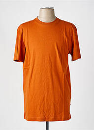 T-shirt col rond marron SELECTED homme
