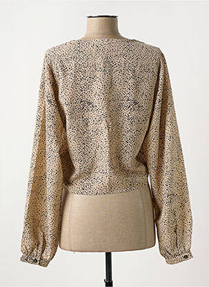 Top col v beige NOISY MAY femme
