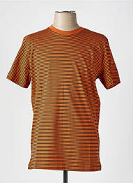 T-shirt col rond marron SELECTED homme