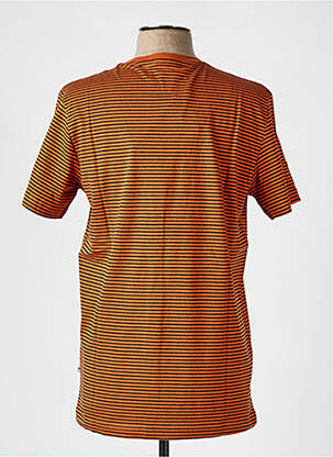T-shirt col rond marron SELECTED homme