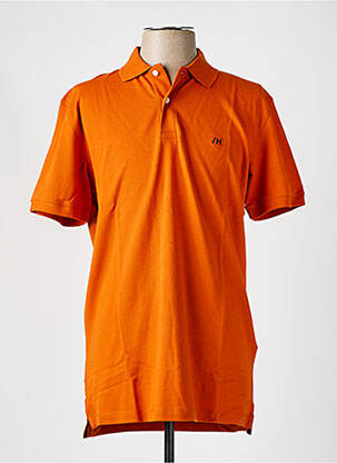 Polo orange SELECTED pour homme
