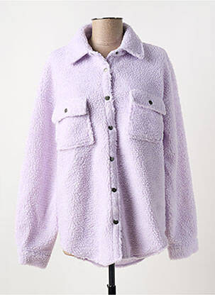 Veste casual col rond violet NOISY MAY femme