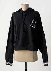 Sweat-shirt à capuche noir ADIDAS pour femme seconde vue