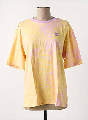 T-shirt col rond violet ADIDAS femme