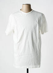 T-shirt blanc SELECTED pour homme seconde vue