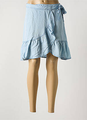 Jupe courte bleu PIECES femme