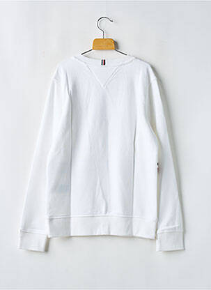 Sweat-shirt col rond blanc TOMMY HILFIGER garçon