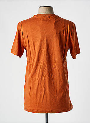 T-shirt col rond marron SELECTED homme
