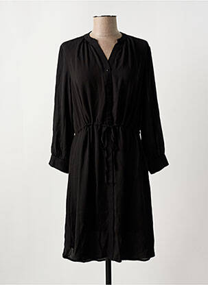 Robe courte col v noir SELECTED femme