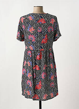 Robe courte col v noir PIECES femme