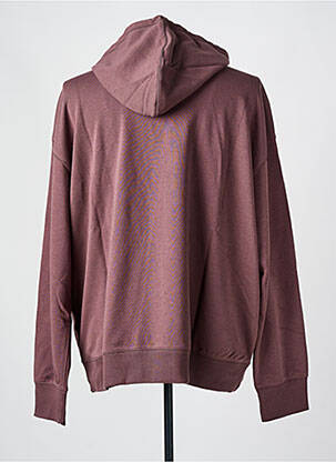 Sweat-shirt à capuche col rond marron NEW BALANCE homme