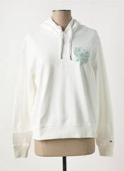 Sweat-shirt à capuche blanc TOMMY HILFIGER pour femme seconde vue