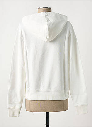 Sweat-shirt à capuche col rond blanc TOMMY HILFIGER femme